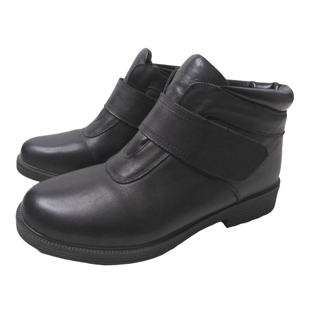 Propet Ankle Boot Mens‎ 10 D Black Leather Waterproof Winter Outdoor Lined Tyler